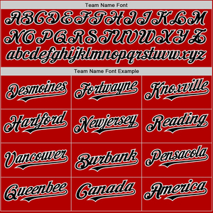 Maillots de baseball personnalisés, tissu 100% polyester de qualité supérieure, sublimation et broderie, logo d'équipe OEM, uniformes sportifs, couleur rouge et blanc - Product Image 4