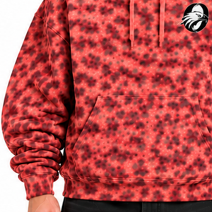Coral <b>Leopard</b> <b>Print</b> Hoodie Oversized Pullover Streetwear <b>Sweatshirt</b> Heavyweight Fleece Kangaroo Pocket Casual Streetwear Top - Product Image 6