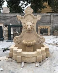 Fontaine en marbre blanc sculptée à la main HAYAT INDUSTRIES avec un design moderne, écologique, durable, résistante au feu et à l'eau, pour une utilisation en extérieur - Product Image 1