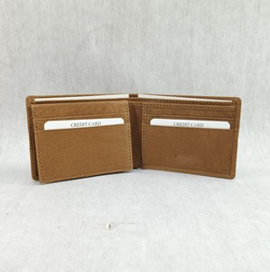 Carteras de Cuero Genuino Vintage con Protección RFID, Tarjetero, Ventana para Identificación, Compartimento para Efectivo, para Hombre, con Impresión de Logotipo Láser, Económicas - Product Image 2