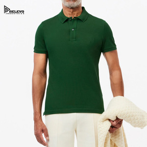 เสื้อเชิ้ตแขนสั้นสีเขียวล้วนสำหรับผู้ชายจาก Relevo Industries ผ้าแคนวาส 100% คอตตอน ป้องกันรอยยับ เป็นมิตรกับสิ่งแวดล้อม ระบายอากาศได้ดี - Product Image 1