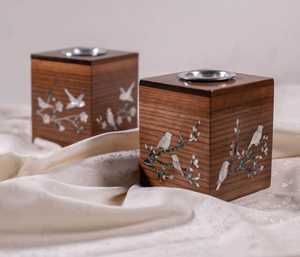 Velora Pearl wood <b>Bakhoor</b> Burner Set Elegant Handmade Mother of Pearl Inlay Arabic Incense Holder with for <b>Oud</b> <b>Bakhoor</b> & Incense - Product Image 1