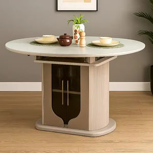 Table pliante en bois massif, sculptée à la main, artisanat pakistanais, pour extérieur, jardin, patio, mobilier de salle à manger. - Product Image 1