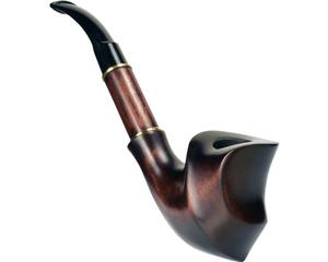 Pipa de Fumar de Madera Hecha a Mano, Pipa de Fumar Rústica de Madera Premium, Pipa de Tabaco Natural, Diseño Vintage para Club o Cafetería - Product Image 5