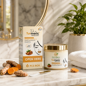 Crema de Belleza de Cúrcuma, Crema Hidratante Herbal de Cúrcuma, Crema Facial Botánica Natural, Fórmula Hidratante para el Cuidado de la Piel, Nutritiva - Product Image 3