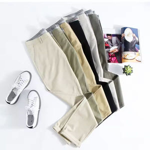 Stylish Canvas Chino Pant <b>Men's</b> 100% Cotton Anti-Pilling & Breathable Mid Waist Casual Wear OEM Service High Quality Custom Logo - Product Image 4