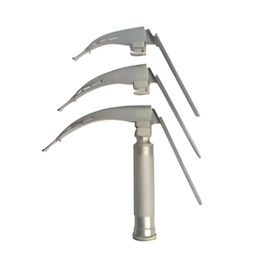 Macintosh Laryngoscope Set Adult Size Stainless Steel Manual Power Source Fiber <b>Optic</b> Illumination Surgical <b>Instruments</b> - Product Image 5