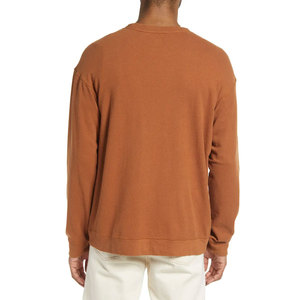 T-shirt décontracté pour homme, respirant, à manches longues, style streetwear, col rond, coupe classique, couleur unie, t-shirt premium - Product Image 4