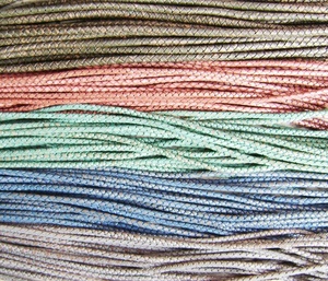 Genuine Cowhide Leather <b>Cord</b> 4mm to 10mm Round <b>Braided</b> Leather Cords Jewelry Findings Natural Leather Bolo 100 Meters - Product Image 2
