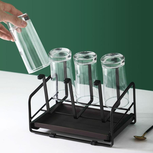 Accesorios de cocina al por mayor: Escurridor de platos metálico de doble capa, soporte para secar botellas, organizador de tazas y vasos en venta - Product Image 4