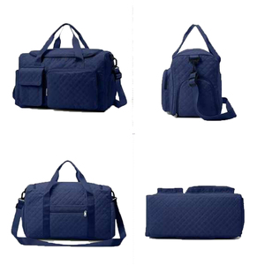 Sac de sport unisexe, couleur unie, polyester, grande capacité, fermeture à glissière, poignée souple, sangle réglable, style décontracté, 30-40L - Product Image 2