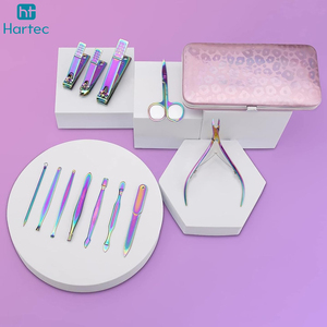 Juego de Manicura y Pedicura Profesional de Acero Inoxidable, con Estuche de Cuero Rosa, Nuevo, Moderno y Portátil, de un Buen Proveedor - Product Image 5