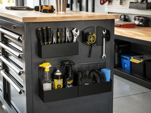 Tool <b>Storage</b> Set, Magnetic Wall-Mount Tool <b>Storage</b> <b>Box</b> Metal Magnetic Toolbox Organizer For Garage Set Black GAPGAR017 - Product Image 1