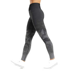 Wholesale Seamless Solid Elastic <b>Waist</b> Yoga <b>Leggings</b> High Compression Lightweight Breathable Gym Tights Custom Private Label - Product Image 4