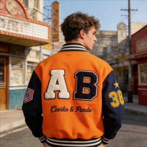 Custom Logo Embroidery 100% Cotton Formal Varsity <b>Jacket</b> Unisex <b>Plus</b> <b>Size</b> Loose Sports - Product Image 3