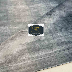 Ombre Loomknotted USA Shape Rug Premium Viscose Grey Beige Cut Pile Teppiche Abrash Gradient Stunning Rectangular Home Decor - Product Image 4