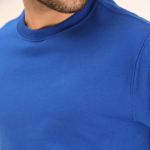 Men's Thick <b>Pullover</b> <b>Jumpers</b> O Neck Long Sleeves Sweatshirt Embroidery Logo Winter Fleece Designer Solid Pattern 100% Cotton - Product Image 6