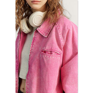 High Quality Quilted <b>Work</b> Cropped Zip Casual Wear Exclusive Wholesale Custom <b>Jackets</b> Women Breathable <b>Canvas</b> Tailored OEM ODM - Product Image 5