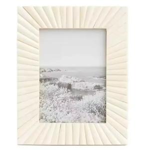 Inlay en os naturel poli très demandé pour cadre photo artisanal pour décoration de table - Product Image 5