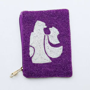 Bolso de mano bordado con cuentas, monedero de cuentas, monedero pequeño y colorido, bolsa para monedas, cartera de mano. - Product Image 1