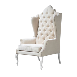 Fauteuil convertible réglable en teck massif, design européen de luxe moderne, dossier haut, pour hôtel et salon - Product Image 3