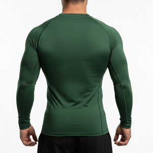 <b>Long</b> <b>Sleeve</b> Compression Rash Guard Breathable Quick Dry Fitness Shirt UV Protection Running <b>Base</b> <b>Layer</b> Compression Shirt - Product Image 2