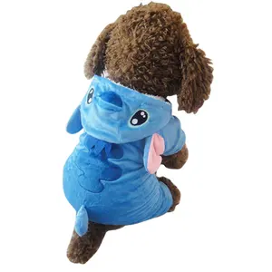 Halloween Mode Stitch Musim Dingin Pet Pakaian untuk Anjing Peliharaan Tetap Hangat Di Musim Dingin Pet Hangat Lucu Rajutan Rajutan Sweater Pakaian