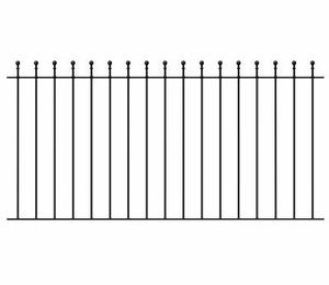 Clôture en acier galvanisé noir Linea Exports Inc, treillis de jardin, portails de sécurité, clôture en fer forgé, clôture ornementale pour cour - Product Image 5