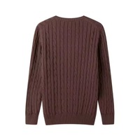 Herren-Pullover mit Weichem Griff, Rundhalsausschnitt, Stylischer Herbst-Modepullover, Atmungsaktiv mit Frontlogo, Massenproduktion