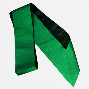 Elegante faja del 5º grado del Rito Escocés AASR con cinta verde y bordado dorado, ropa ceremonial, ropa simbólica. - Product Image 6