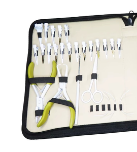 Professional Stainless Steel <b>Pliers</b> Hair Extension Tool Kit Complete <b>Set</b> for Salon & Personal Care Use MIANBRO ENTERPRISES - Product Image 4