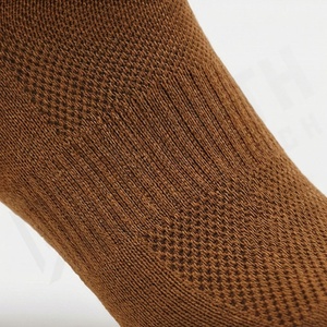 Brown Crew <b>Socks</b> Solid Color Knitted Breathable Casual Daily Wear Adult Autumn Style - Product Image 5