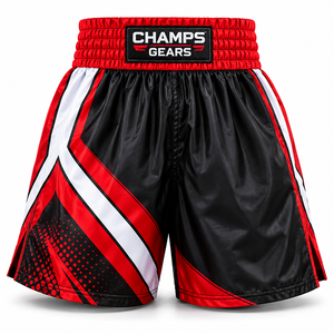 Pantalones Cortos de Boxeo Personalizados al por Mayor para Hombre, Tela de Satén Premium, Cintura Elástica, Pantalones de Entrenamiento para Clubes de Boxeo, Gimnasios y Deportes - Product Image 6