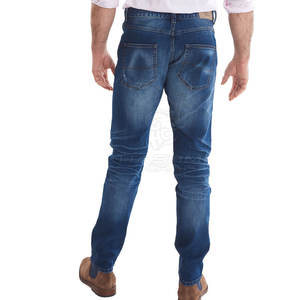 Jeans Clásicos de Corte Ajustado, Elásticos, Lavados y Desgastados, Diseño de Pierna Recta, Cómodos, Casuales, para Uso Diario, Pantalones de Moda - Product Image 3