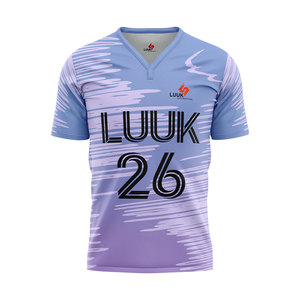 Camisetas de Fútbol Personalizadas para Hombre, Cuello en V, Manga Corta, Tallas Grandes, Diseño Clásico Vintage, Transpirables, 100% Poliéster - Product Image 2