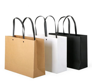 Bolsa de Transporte de Cartón Kraft de Estilo Clásico Ecológica Personalizada, Bolsa de Compras de Cartón para Ropa, Fabricación de Bolsas de Papel para Regalos, Laminación - Product Image 5