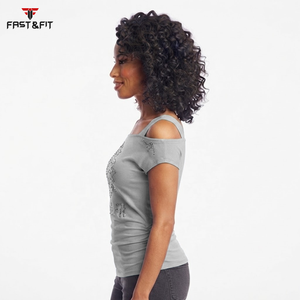 Nuevo Diseño, Camiseta sin Mangas para Mujer, Color Sólido, Corte Ajustado, Estilo Urbano, Impresión Digital, Camisetas Deportivas Tejidas - Product Image 3