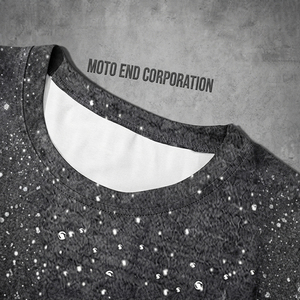 เสื้อยืดแขนสั้นผู้ชาย Moto End Corporation พิมพ์ลายแบบ Sublimation สไตล์สตรีท คอกลม ทรงปกติ ผ้าถักโพลีเอสเตอร์ - Product Image 3