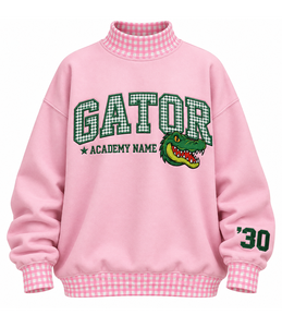 Sudadera de cuello alto para mujer al por mayor, de algodón prémium, estilo oversize, informal, para uso diario y streetwear. - Product Image 1