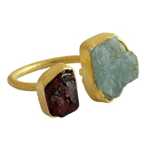 Anillo de Plata de Ley 925 con forma redonda de citrino, joyería con piedras preciosas - Product Image 1
