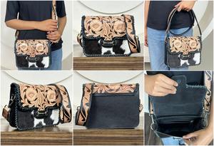 Sac bandoulière et épaule de luxe en cuir de vachette véritable, fait main, de créateur, nouvelle collection 2026, pour femme - Product Image 3