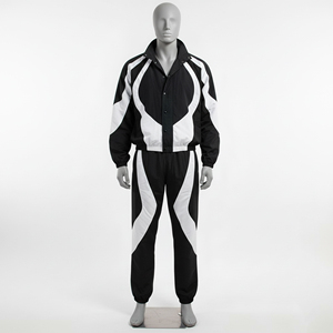 Custom Logo Men's Summer Nylon Windbreaker Sets Breathable Jacket and Joggers Pants Plus Size Two Piece Windbreaker Sets - Product Image 5