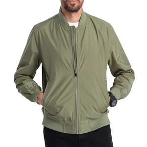 Chaqueta Bomber de Invierno, Diseño con Capucha, Cierre de Cremallera, Tejido de Lona con Patrón Sólido, Transpirable, Ecológica, con Protección Anti-UV - Product Image 2