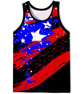 Camiseta sin mangas para hombre, transpirable, para gimnasio, fitness, entrenamiento, personalizada, tejida, con impresión por transferencia de calor, poliéster/algodón, estilo urbano. - Product Image 2