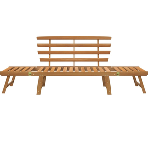 Banco ajustable duradero y moderno para sala de estar, piscina, jardín, muebles de acacia Minh Phuoc, banco ajustable 2, muebles de exterior, banco de patio - Product Image 5