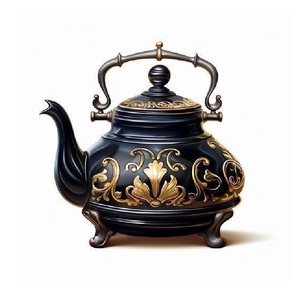 Cafetière et théière au design et à l'aspect arabes, de bonne qualité, fabriquées à la main, écologiques, en métal, classiques, élégantes, pour une utilisation en hôtel à bas prix - Product Image 3