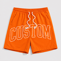 Shorts en nylon personnalisés pour hommes, vêtements de sport quotidiens, prêts à l'exportation, usine de vêtements