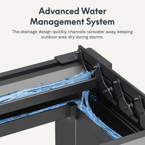 Tenda Parasole Motorizzata a Lamelle per Pergola Interna ed Esterna con Telecomando e Luci LED - Product Image 5