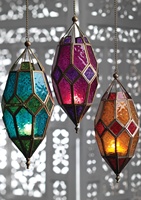 Lanterne marocaine personnalisée, porte-bougie de Noël, porte-bougie chauffe-plat fait main, résistant à la chaleur, en aluminium et verre, décoration d'intérieur
