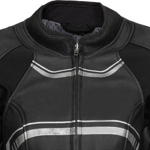Professional <b>Men's</b> Vintage Fitted Breathable Motorcycle Faux <b>Leather</b> <b>Jacket</b> CE Armored Racing Gear Reflective Stripes Zipper - Product Image 3